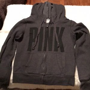 Pink zip up hoodie